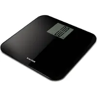 Salter 9049 BK3R Max Digitale Badkamerweegschaal – Personenweegschaal, Supersize LCD Display, 250kg / 39st 6 lb, Inclusief Tapijtvoeten & Batterij, Stap Op Directe Gewichtmetingen, Compact Ontwerp