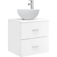 Syfax Wandgemonteerde wastafelmeubel Wit 49,5 x 41 x 64,5 cm