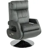 HOMCOM HOMCOM-Elektrische Relaxstoel - Staal - Max. 150 kg - 69 x 84 x 124 cm - Grijs