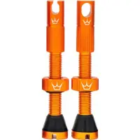 Peatys X Chris King MK2 Tubeless Ventielen 1l, oranje 2023 Tubeless Ventielen