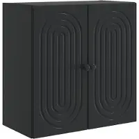 vidaXL Wandkast Zwart 59 x 31 x 60 cm Bewerkt hout