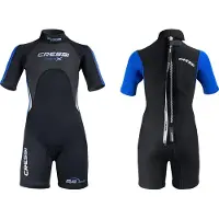 Cressi Medxbaby Shorty 2.5 Mm Zwart 12-13 Years