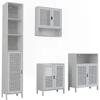 Vicco Badkamermeubelset Liora, Wit, 4 delen