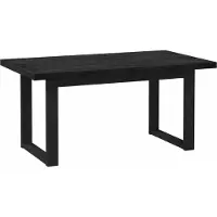 vidaXL Eettafel NOAIN 160 cm Massief grenenhout Zwart Rechthoekig