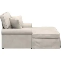 vidaXL Chaise Lounge met Rok Crèmekleurig 157 x 91 x 91 cm ARES