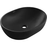 Mexen Viki opbouw wastafel 48 x 35 cm, zwarte mat - 21054885