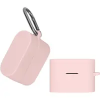 Kwmobile Hoes geschikt voor Sony WF-1000XM6 - Siliconen cover voor oordopjes in oudroze