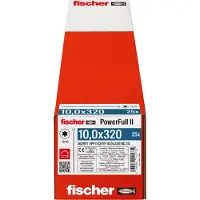 Fischer 562971 FPF II CHTF 10,0 x 320 BC 25 Houtschroef 10 mm 320 mm TX Staal Galvanisch verzinkt 25 stuk(s)