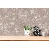 A.S. Création Natural Living - Bruin - Floral - 386363