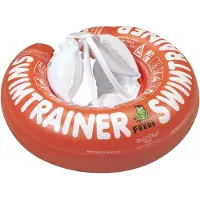 Freds Swim Academy VOORDEEL BABY ZWEMSET: SWIMTRAINER “Classic” ROOD (3MND - 4JR) + WASBARE ZWEMLUIER SIZE 1 (4KG-9KG) ROZE + HANDPOMP | ZWEMTRAINER | ZWEMBANDJES | Keurmerken: CE-TüV-EN13138-1:2014