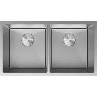 Mexen Binox stalen gootsteen met 2 kamers 800 x 450 , inox HC - 6421802000-01HC