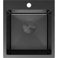 Mexen Solix roestvrijstalen spoelbak 1-komer 400 x 450 , zwart - 6401401000-70