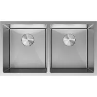 Mexen Binox roestvrijstalen spoelbak 2-kamer 800 x 450 , inox - 6421802000-01