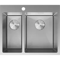 Mexen Flexo roestvrijstalen spoelbak 1,5-kamer 610 x 510 , inox HC - 6446611500-01HC