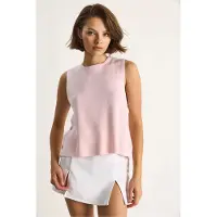 Bianco Knop Gedetailleerde Breiblouse