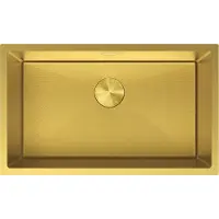 Mexen Trixo stalen gootsteen 1-kamer 750 x 440 , gouden HC - 6415751000-55HC