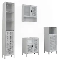 Vicco Badkamermeubelset Liora Wit 4-delig, Model 59925