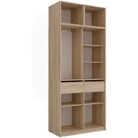 Vicco kledingkast Elmo, Sonoma, 50 x 40 cm Set van 3