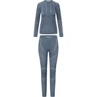 Viking Lana Pro Merino Lady Set Base Layer Dark Grey L Thermo ondergoed voor dames