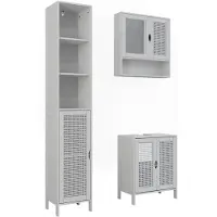 Vicco Badkamermeubelset Liora, Wit, 3 delen