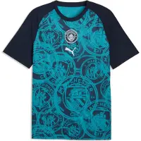 Puma Manchester City Trainingsshirt Pre Match - Deep Navy/Tropisch blauw