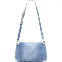Desigual Handtas 'Half Logo Denim' blauw
