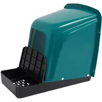 Happiq Kippennestkast – Voor kippen, hennen en eenden – Aan de muur gemonteerde legkast – Kunststof, wit, set van 4, 46,6×39×41,5 cm