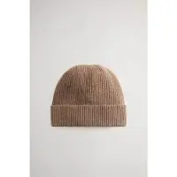 Woolrich Knitted ribbed beanie falcon