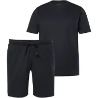 Men Plus - Heren - Pyjama kort model - Zwart - Maat 8XL