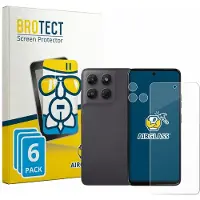 BROTECT Screenprotector 6 Stuks voor Motorola Moto G37 (Voor+Camera) Beschermglas transparant