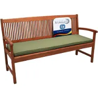 Beautissu Loft BK Bankkussen 100x48x5 cm Olijfgroen – Zitkussen Tuinbank met Wasbare Hoes