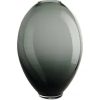Asa selection Vaas Mara Grey, decoratieve vaas, decoratieve vaas, glas, glanzend grijs, 25 cm, 94003290