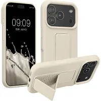Kwmobile back cover voor smartphone - geschikt voor Apple iPhone 17 Pro - 1x beschermhoesje van kunststof - In crème