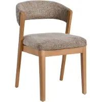 Ptmd Kael Taupe Dining chair Legacy 3 Dove Rubber Wood - set van 2