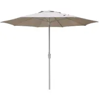 Madison Bali ronde luxe stokparasol Ø300 cm. - Clay/Champagne