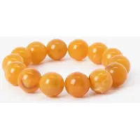 Sissy-Boy Licht oranje resin kralenarmband