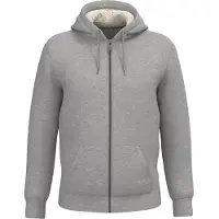 Native Spirit NS460A Ecologische uniseks sweater met rits en sherpavoering
