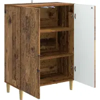 vidaXL Dressoir Oud hout 66 x 34,5 x 90 cm Bewerkt hout