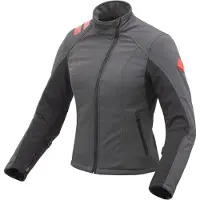 Tucano Damen Podium Hydroscud jack in grijze en zwarte kleur, softshell materiaal, goedgekeurd model, maat M