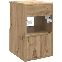 vidaXL Badkamerkast Artisanaal eiken 30 x 41 x 50 cm Bewerkt hout