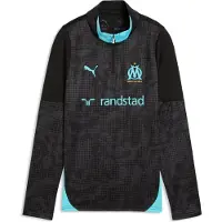 Puma Sportief sweatshirt 'Olympique De Marseille' azuur / zwart