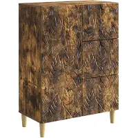 vidaXL Dressoir Gerookt eiken 66 x 34,5 x 90 cm Bewerkt hout