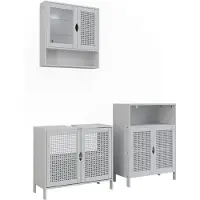 Vicco Badkamermeubelset Liora, Wit, 3 delen