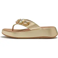 FitFlop F-mode ultra-jewel leather toe-post sandals