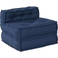 vidaXL Modulebankeenheid Stof Indigo 70 x 70 x 56 cm