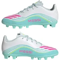 Adidas Sportschoen 'F50 Messi Club' azuur / neongroen / neonroze / wit