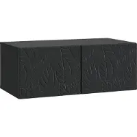 vidaXL Wandmontage TV-kast 98 x 31 cm Zwart Bewerkt hout