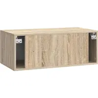 vidaXL Wandmontage TV-kast 78,5 x 41 x 30 cm Sonoma Eiken Bewerkt hout