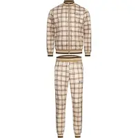 Lonsdale Joggingpak 'Camross' sand / zwart / wit