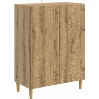 vidaXL Dressoir Artisanaal eiken 66 x 34,5 x 90 cm Bewerkt hout